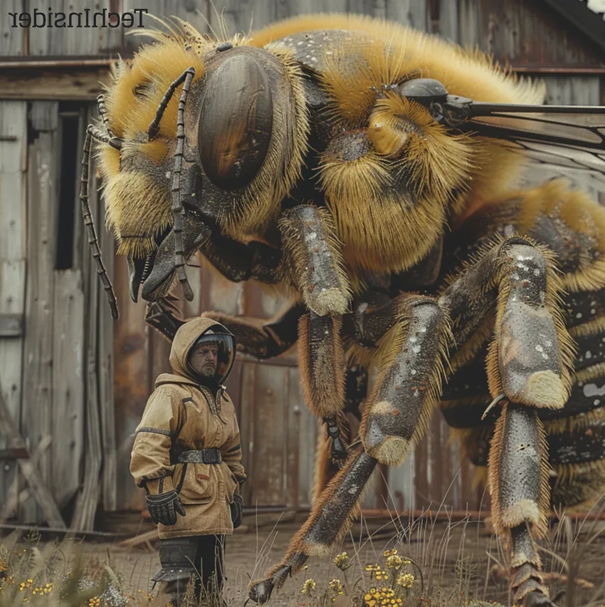 Гигантские насекомые: как выглядели бы пауки и пчелы размером с дом