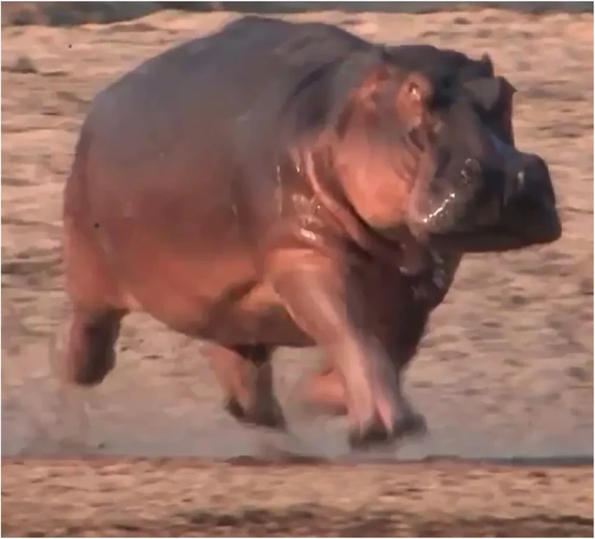 Бегемоты умеют «летать»: ученые обнаружили необычную фазу бега