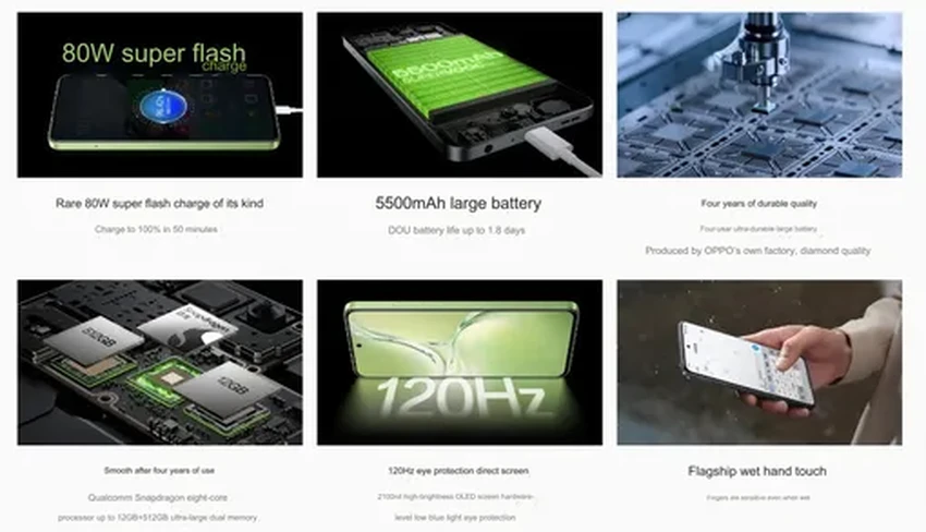 OPPO K12x: быстрая зарядка 80 Вт и емкий аккумулятор в новом бюджетном смартфоне