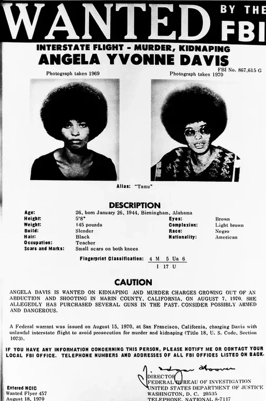 Анджела Дэвис: как активистка попала в список самых разыскиваемых ФБР