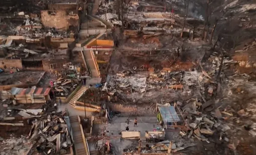 Лесные пожары в Чили: более 120 погибших, тысячи домов уничтожены огнём