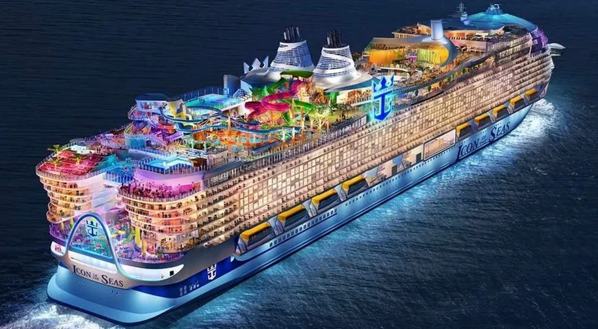 Круизный гигант Icon of the Seas: как выглядит первое плавание рекордного лайнера