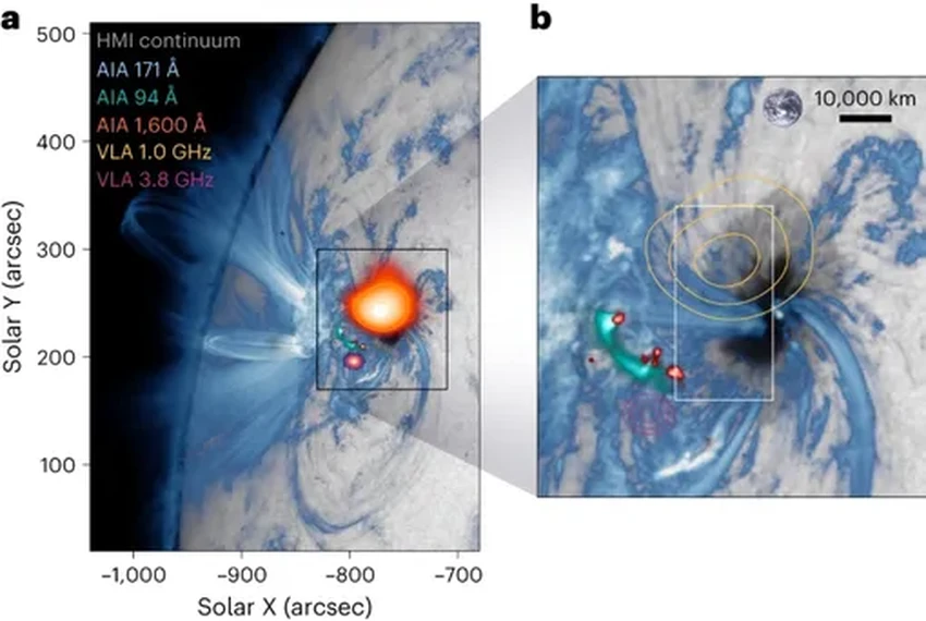 Учёные зафиксировали феномен, похожий на полярное сияние, на поверхности Солнца
