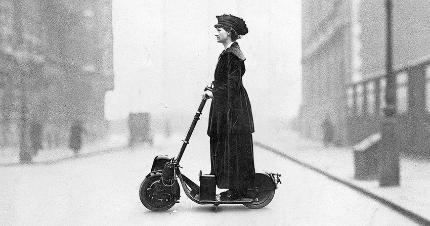 Первый электросамокат: история столетней давности, о которой вы не знали