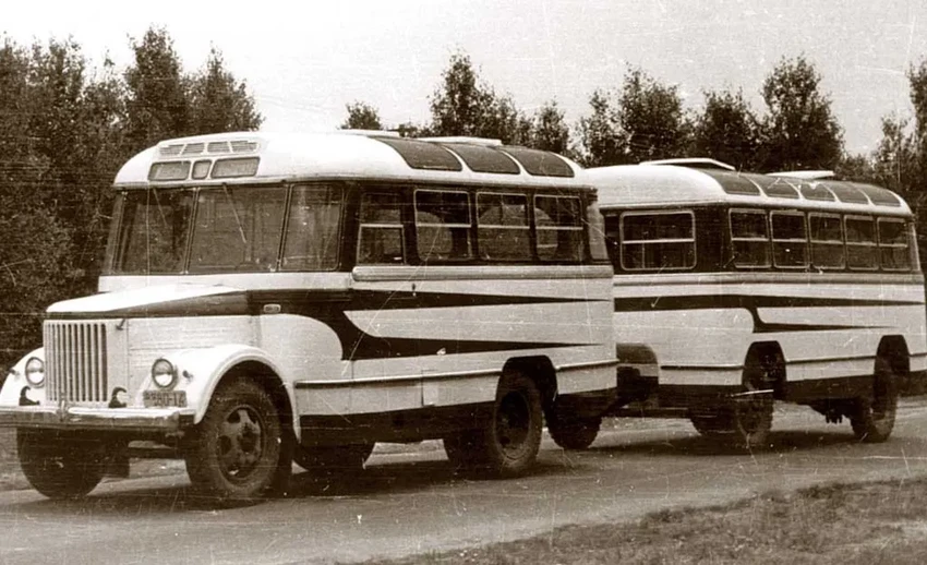 Забытый проект ПАЗ: зачем в СССР делали автобус с пассажирским прицепом?