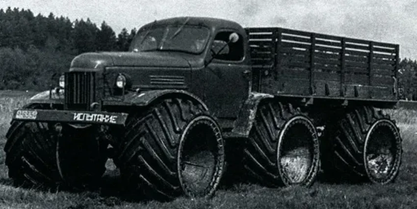 Зачем ЗИЛ создал экспериментальный вездеход ЗИЛ-157Р с тремя осями