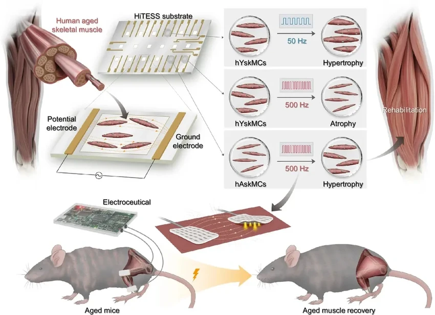 Ученые нашли способ восстановить мышцы в старости с помощью электростимуляции