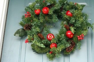 Новогодний венок вместо ёлки: пошаговая инструкция для создания своими руками