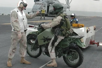 Армейский мотоцикл на керосине: зачем военные вернули дизельные байки