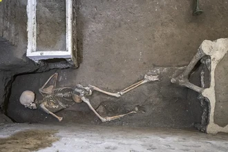 Помпеи: найдены жертвы Везувия с золотыми монетами в последнем убежище