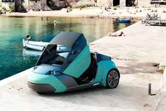 Веломобиль будущего: как трехколесный гибрид с педалями разгоняется до 190 км/ч