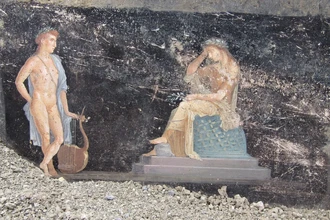 В Помпеях открыли «чёрную комнату» с идеально сохранившимися античными фресками