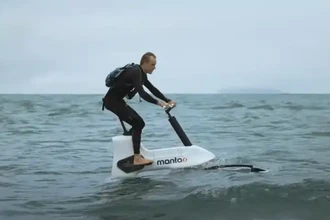 Водный электровелосипед: как проехать через залив Кука