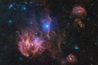 Туманность «Бегущий цыпленок»: гигантский снимок в 1,5 млрд пикселей