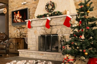 Как сделать уютный камин из картона для новогоднего настроения